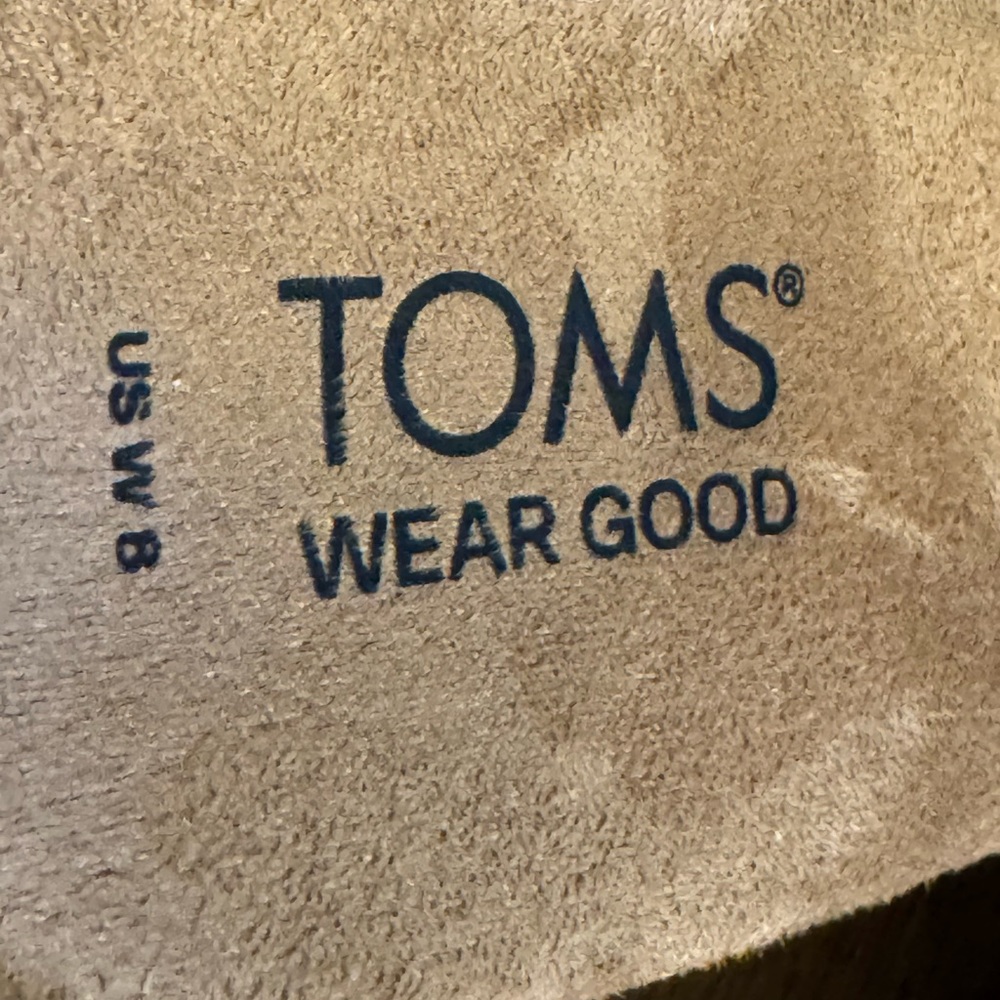 TOMS Diana Multicolor Picnic Plaid Slide Sandals Wedge Size 8 - Picture 8 of 15
